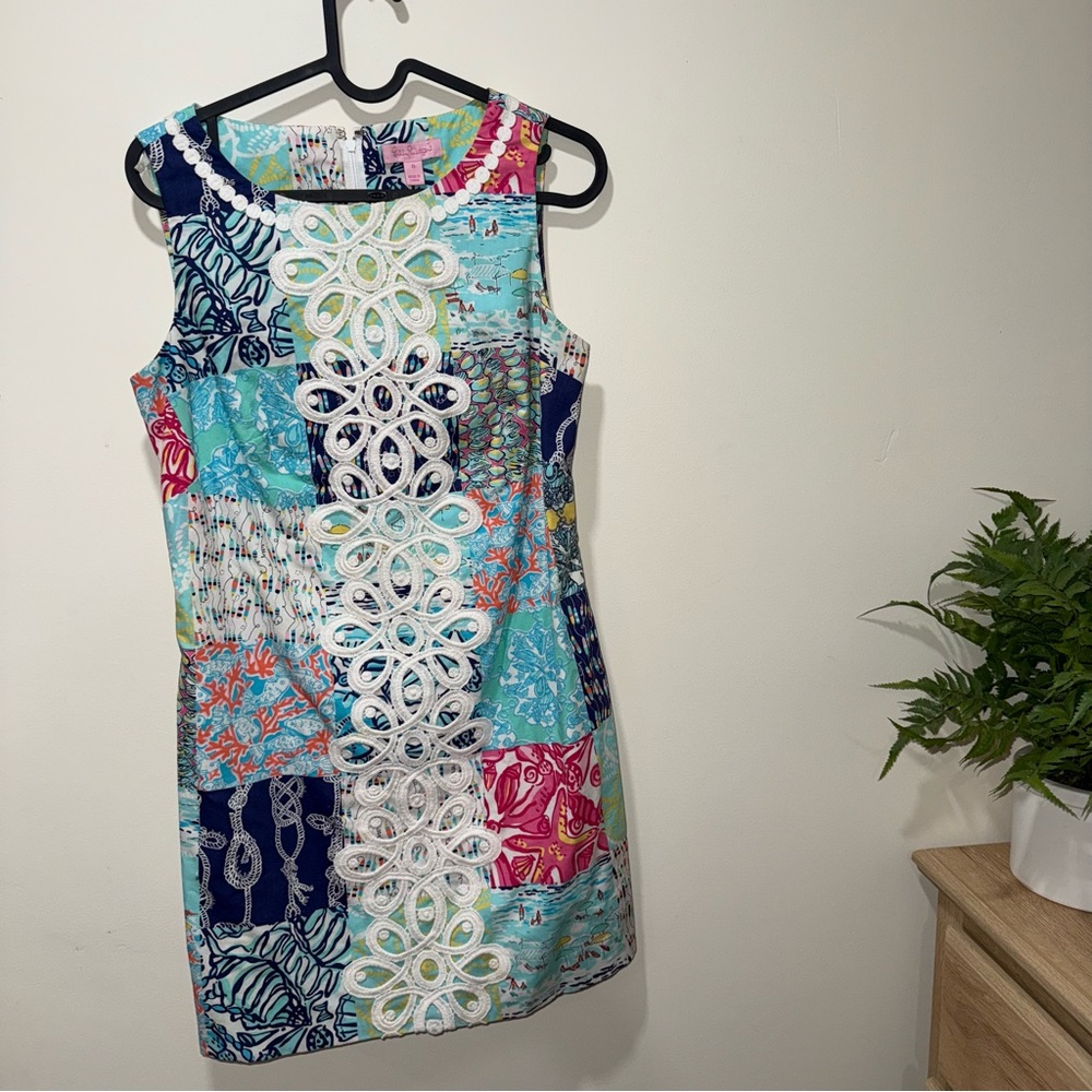 Lilly Pulitzer Vibrant Patchwork Mini Dress
